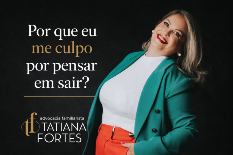 Por que eu me culpo por pensar em sair?