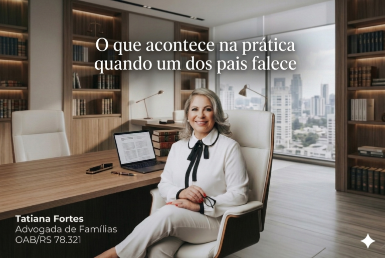 O que acontece na prática quando um dos pais falece