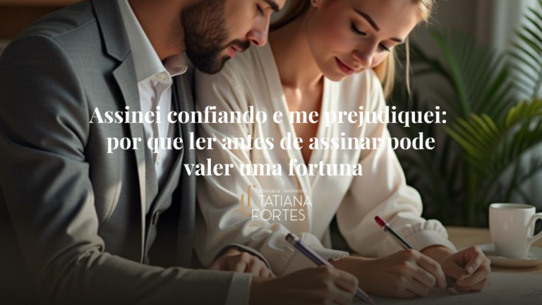 Assinei confiando e me prejudiquei: por que ler antes de assinar pode valer uma fortuna