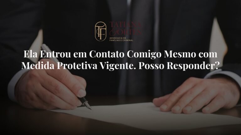 Ela Entrou em Contato Comigo Mesmo com Medida Protetiva Vigente. Posso Responder?