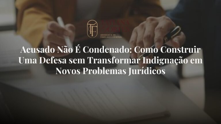 Acusado Não É Condenado: Como Construir Uma Defesa sem Transformar Indignação em Novos Problemas Jurídicos